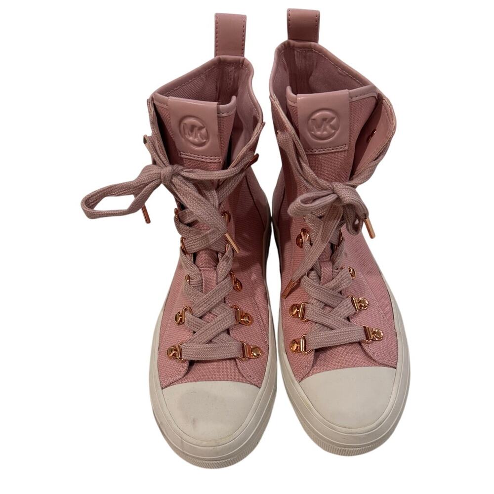 *DS25 MICHAEL KORS Women's High Top Sneakers Pink Size 6